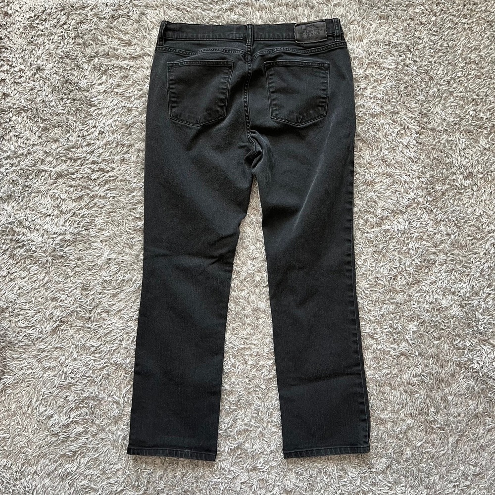 LRL Ralph Lauren Jeans Co Sz 10P Black Classic Straight Denim Women's Designer - Picture 3 of 11